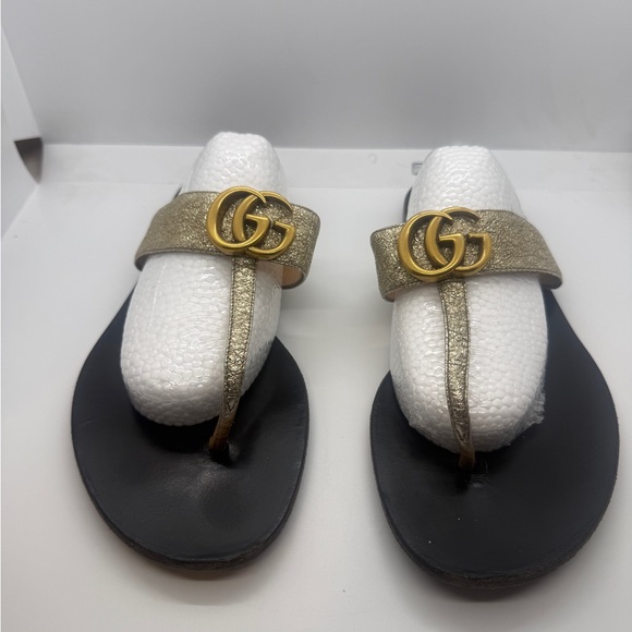 Gucci Black and Tan Sandals - Picture 1 of 6